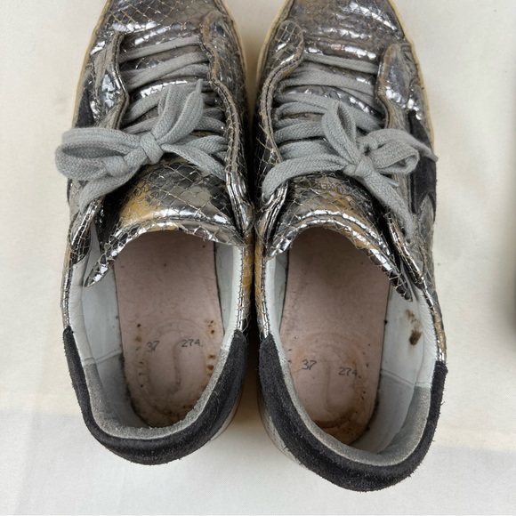 GOLDEN GOOSE Leather Animal Print Sneakers, Size 37 EU - Picture 13 of 15
